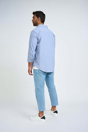 Tonal Flannel Shirt | Final Sale - Light Blue