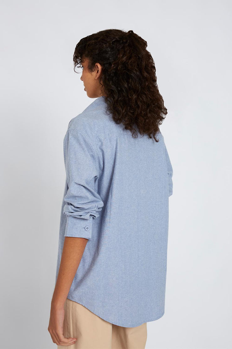Tonal Flannel Shirt | Final Sale - Light Blue