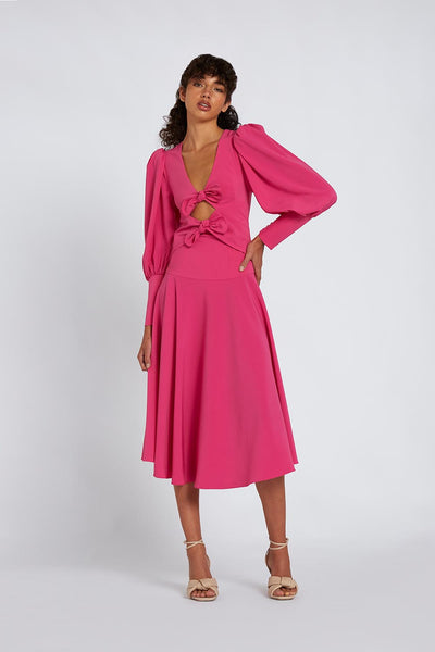 Twist Front Midi Dress | Final Sale