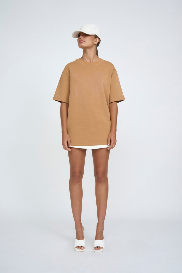 Tyler Heart Tee | Final Sale - Tan
