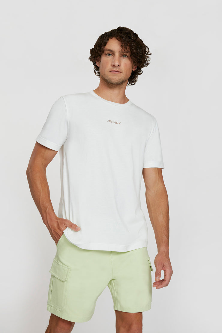 Heart Back Tee - White Green