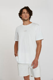 Heart Back Tee - White Pink