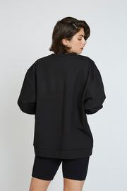 Unisex Signature Crew Sweat | Final Sale - Black White