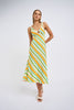Verona Stripe Knit Dress| Final Sale  - Orange Green Multi