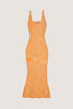 V Flare Knit Midi Dress | Final Sale - Mandarin Marle
