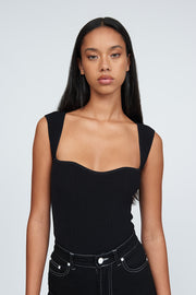 Victoria Knit Top | Final Sale - Black