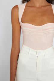 Victoria Knit Top | Final Sale - Pink Marle