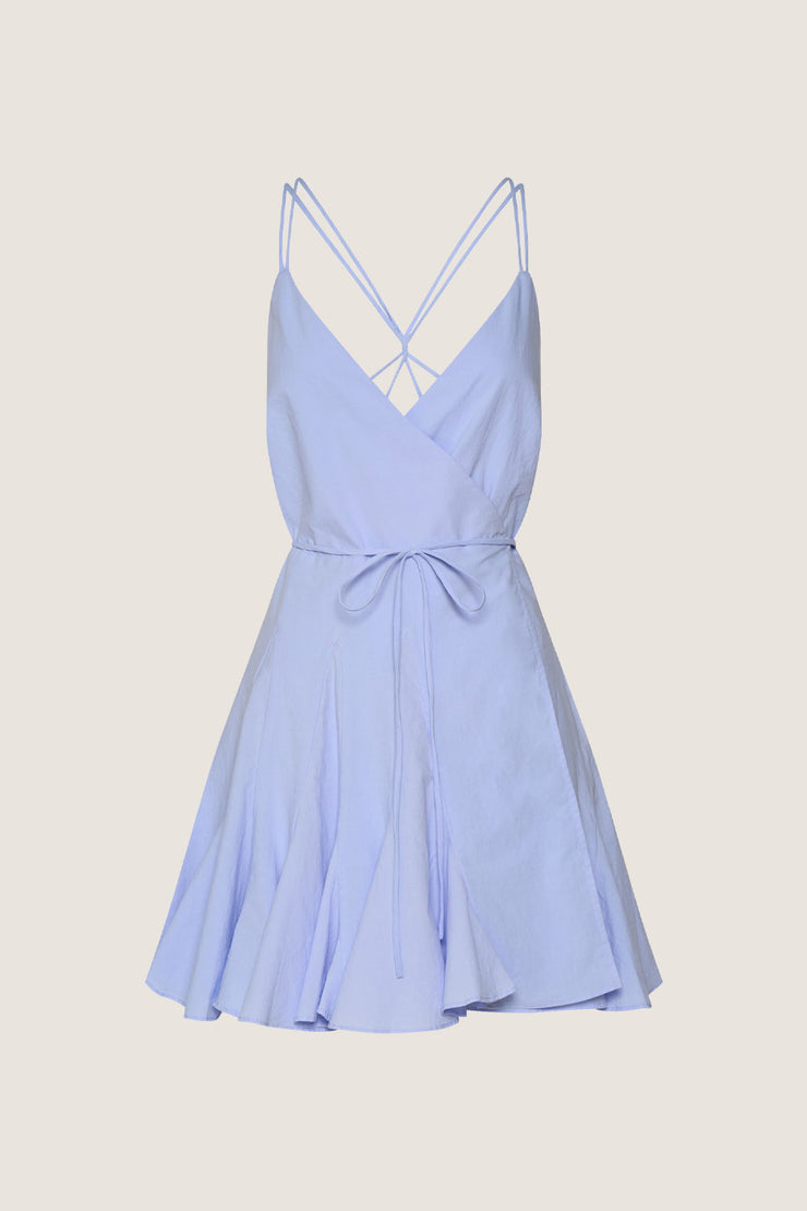 Violet Wrap Mini Dress | Final Sale
