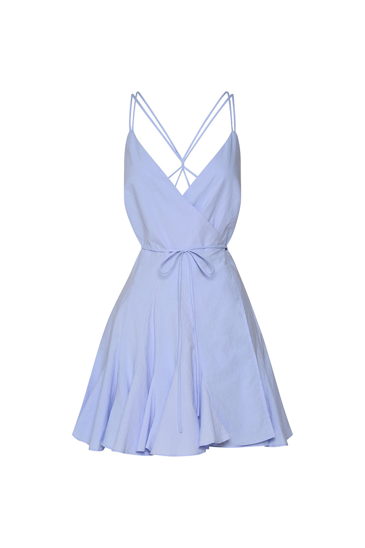Violet Wrap Mini Dress | Final Sale