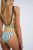 V Plunge One Piece | Final Sale  - Green Multi