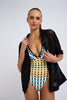 V Plunge One Piece | Final Sale  - Green Multi