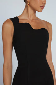 Wave One Shoulder Mini - Black
