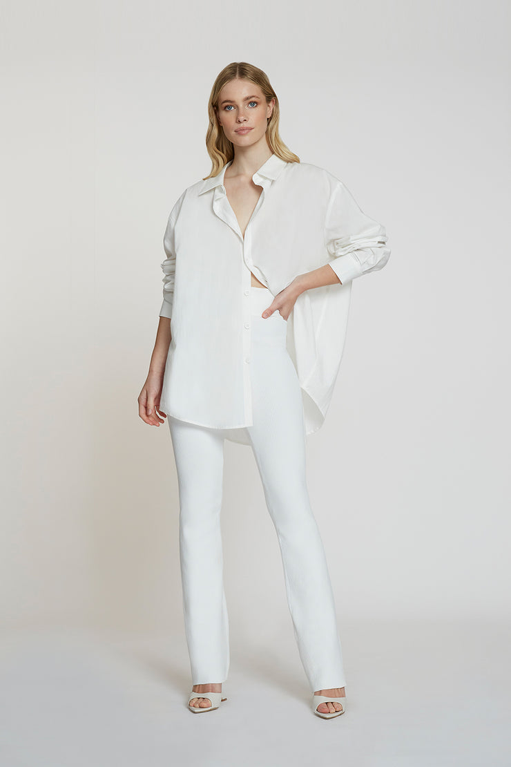 Nina Flare Knit Pant | Final Sale  - Ivory