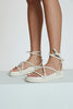 Recycled Leather Sandal | Final Sale - Chalk