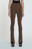 WINDOW KNIT SPLIT PANT | FINAL SALE - BROWN BLACK