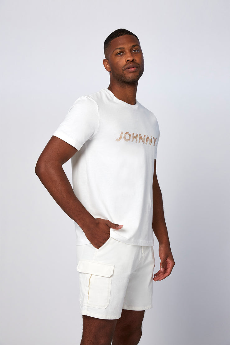 Johnny Rush Tee - White Bone