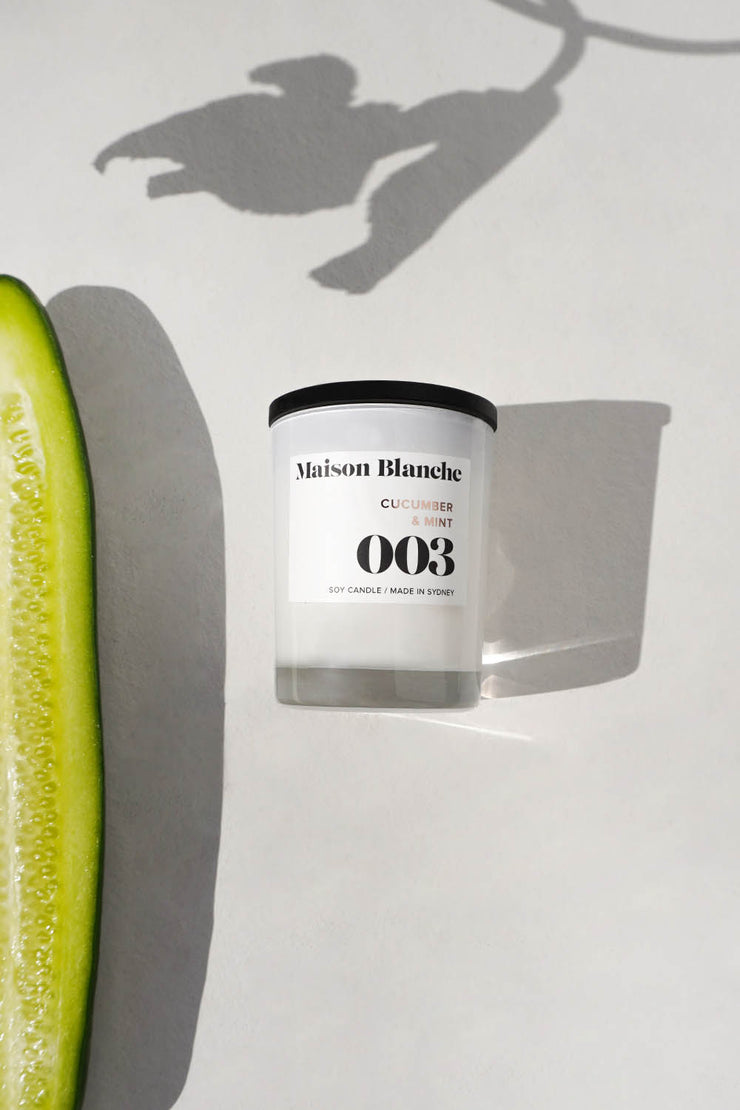 Maison Blanche Small Candle - Cucumber Mint