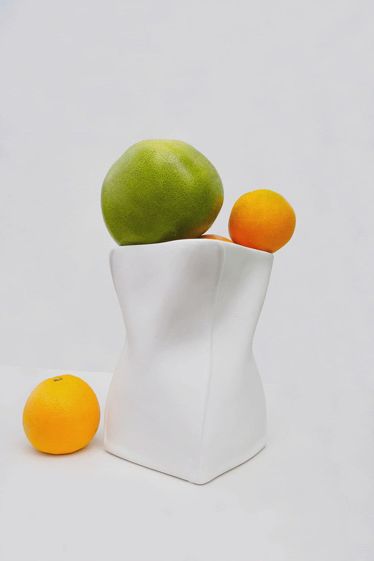 Porcelain Twist Small Vase | Final Sale
