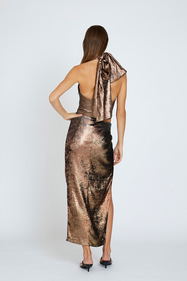 Carmen Gather Skirt | Final Sale - Bronze