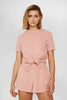 Terry Tie Tee - Pink | Final Sale