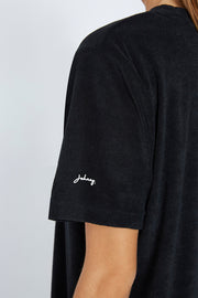 The UNISEX Terry Tee | Final Sale - Black