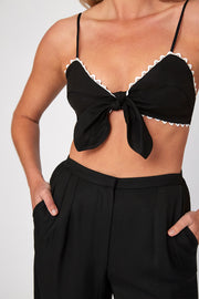 J Wide Leg Pant | Final Sale - Black