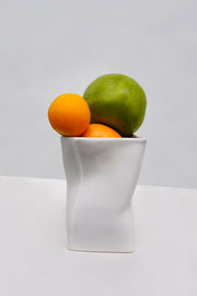Porcelain Twist Small Vase | Final Sale