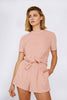 Terry Tie Tee - Pink | Final Sale