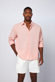 Mason Cotton Shirt - Pink